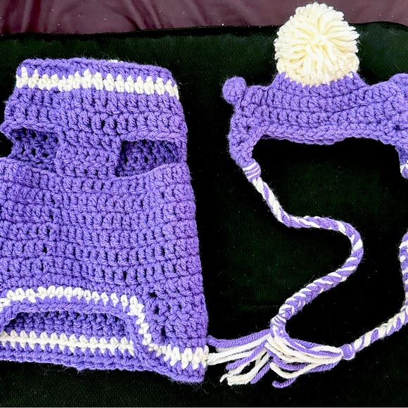 Sock monkey Dog sweater for a small dogs. Hand made. Free gift w/this purchase. - Picture 3 of 3